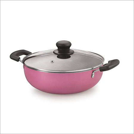 Nirlon Orchid Granite Non Stick Deep Kadhai 24cm - 3Liter