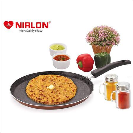 Nirlon Brownie Granite Non Stick Flat Tawa 26Cm Color-Brown