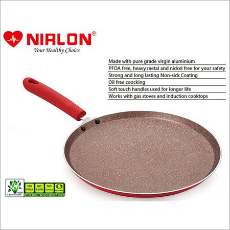 Nirlon Non-Stick Tawa Red Stone Induction Base