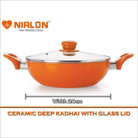 1.5l Nirlon Aluminium Ceramic Induction Base Kadai Interior Coating: Metal