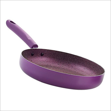 Nirlon Non-Stick Fry Pan Regal Purple Induction Base (With Glass LiD)