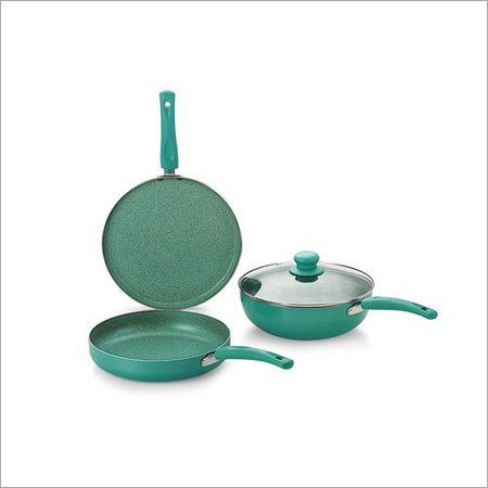 Nirlon Induction Galaxy Green Cookware Combo Gift Set