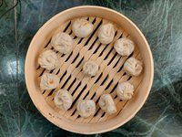 10 Dim Sum Basket Bamboo Steamer