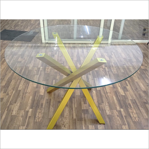 Starburst Round With Glass Dining Table