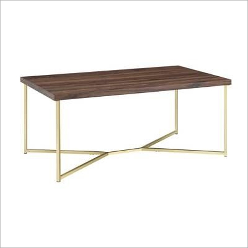 Metal And Wooden Center Table Yes