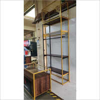 Artista Homes Metal Saree Rack And Counter
