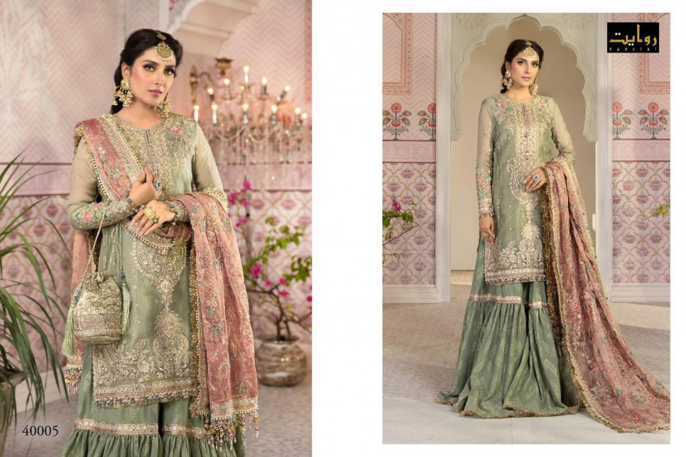 Rawayat Mbroidered Maria B 4 Pakistani Style Suits Catalog