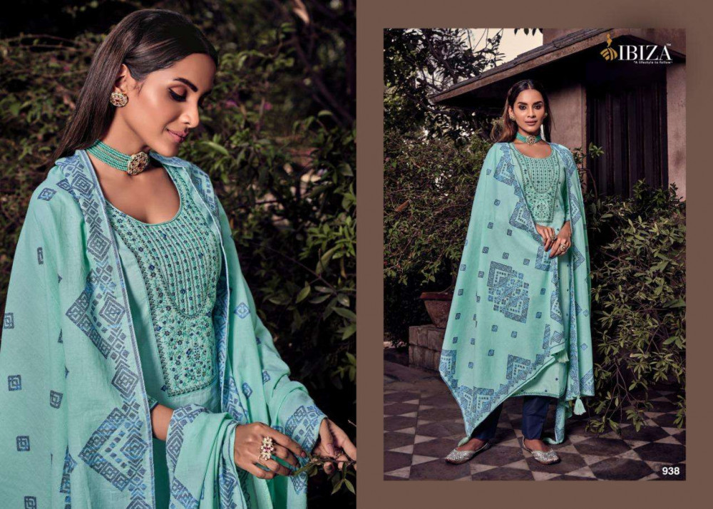 Ibiza Charmer Lawn Cotton Straight Salwar Kameez Catalog