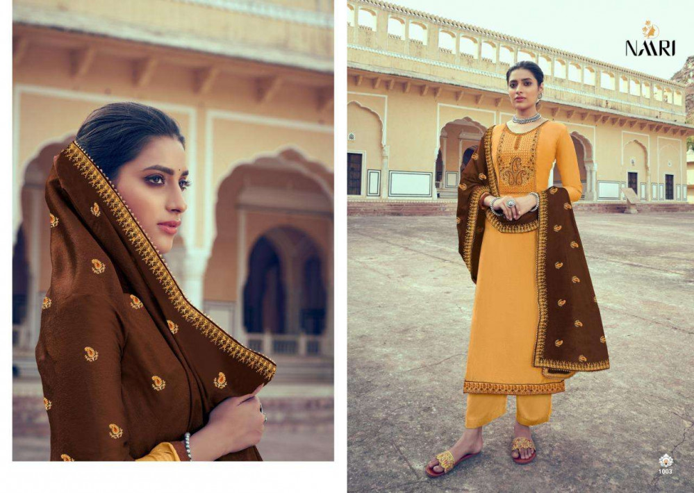 Naari Lubna Russian Silk Fancy Salwar Kameez Catalog