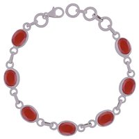 SMOKEY TOPAZ NATURAL GEMSTONE 925 STERLING SOLID SILVER OVAL CUT STONE HANDMADE BRACELET
