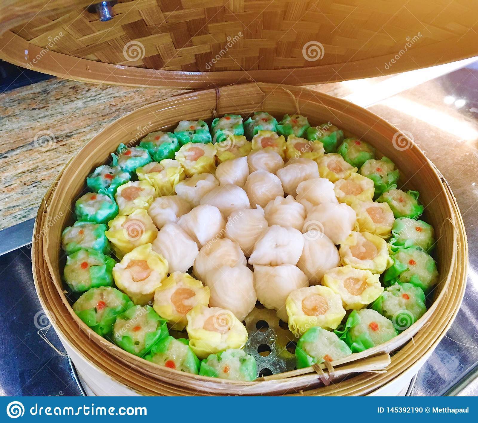 Dim Sum Basket Bamboo Steamer Round 18