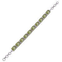 AMETHYST NATURAL GEMSTONE 925 STERLING SOLID SILVER RECTANGLE CUT STONE HANDMADE BRACELET