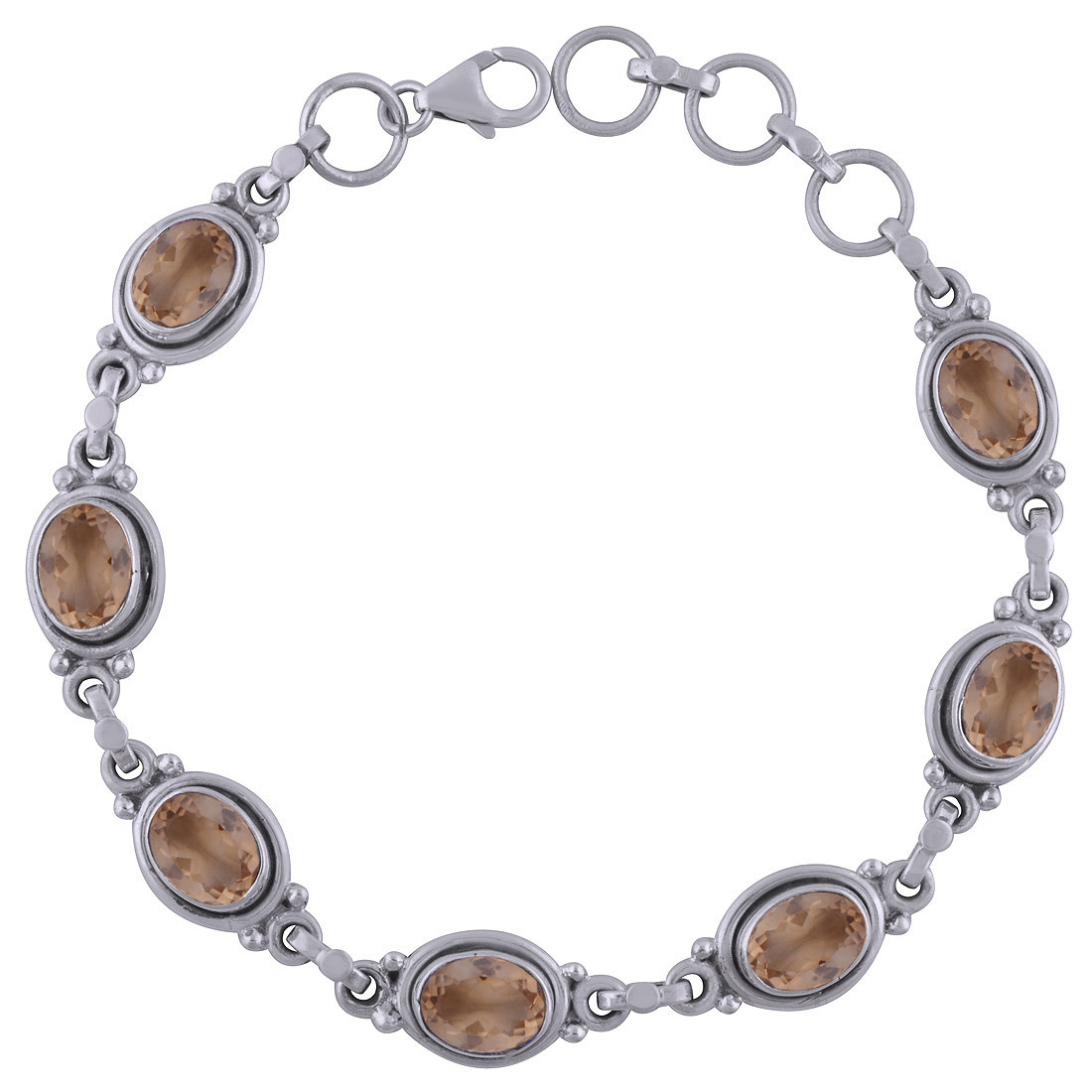 BLACK ONYX NATURAL GEMSTONE 925 STERLING SOLID SILVER OVAL CUT STONE HANDMADE BRACELET