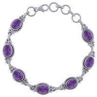 BLACK ONYX NATURAL GEMSTONE 925 STERLING SOLID SILVER OVAL CUT STONE HANDMADE BRACELET