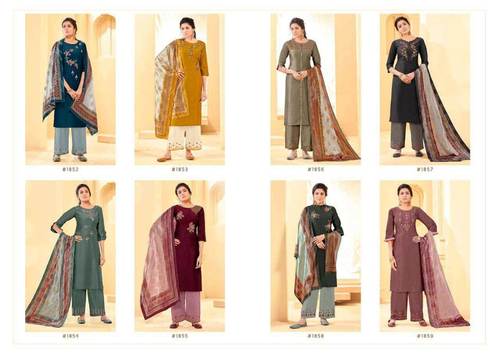 Mannat Premium By Anju Fabrics Bamber Silk Kurti With Pant And Dupatta