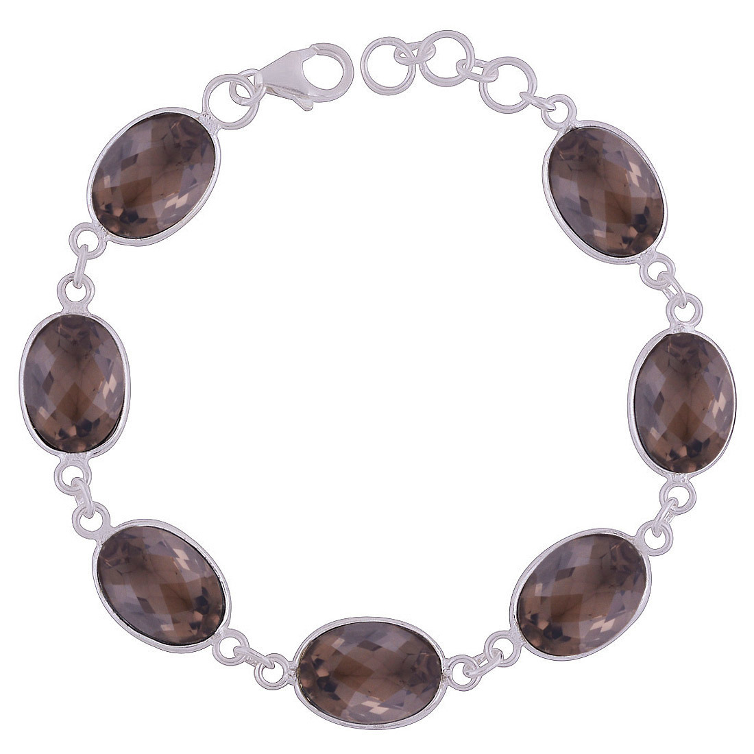 BLACK ONYX NATURAL GEMSTONE 925 STERLING SOLID SILVER OVAL CUT STONE HANDMADE BRACELET
