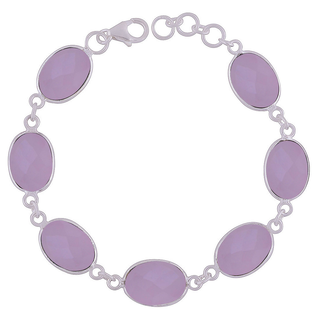 BLACK ONYX NATURAL GEMSTONE 925 STERLING SOLID SILVER OVAL CUT STONE HANDMADE BRACELET