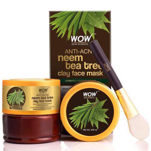 Anti-Acne Neem & Tea Tree Clay Face Mask - 200ml