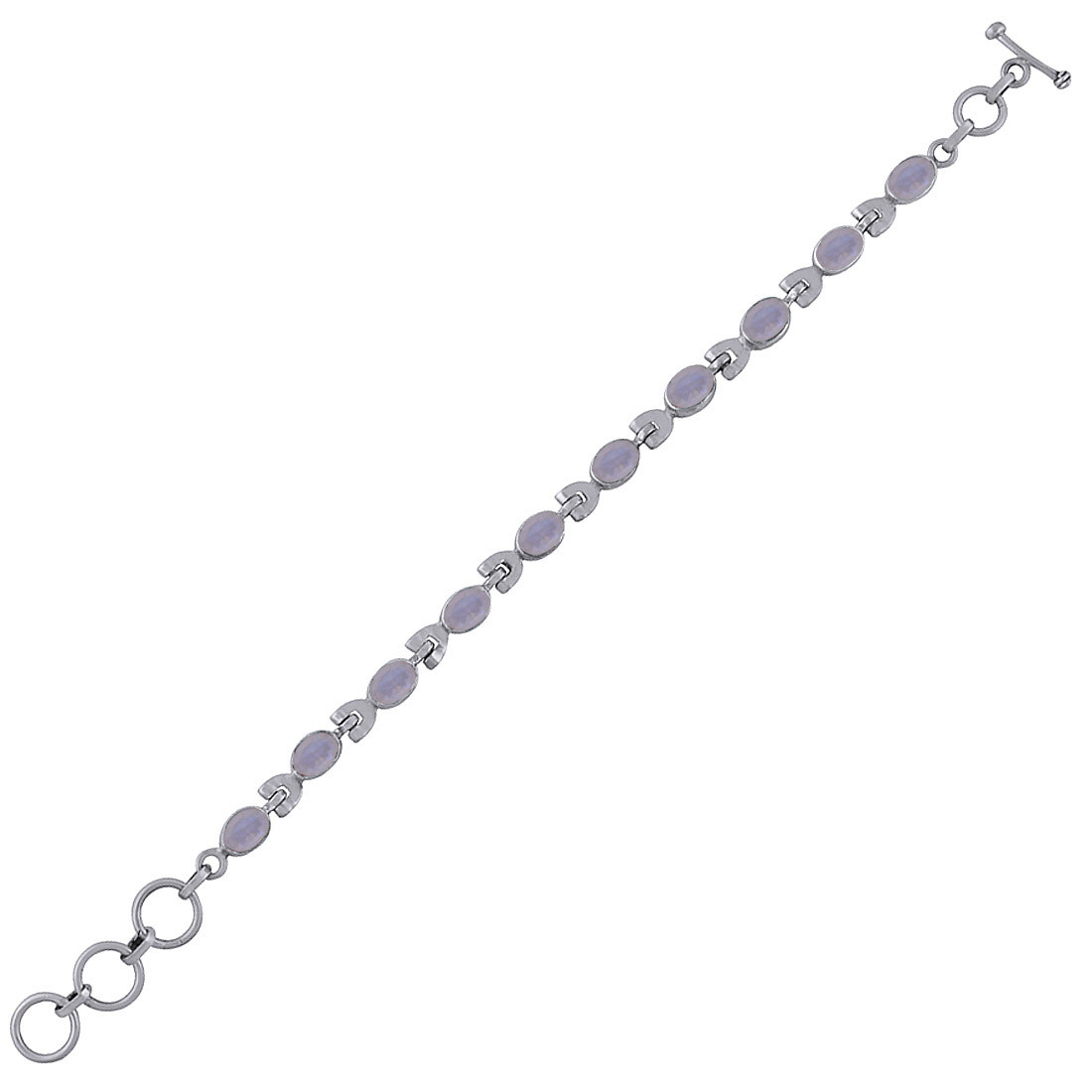 GARNET NATURAL GEMSTONE 925 STERLING SOLID SILVER OVAL CUT STONE HANDMADE BRACELET