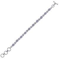 GARNET NATURAL GEMSTONE 925 STERLING SOLID SILVER OVAL CUT STONE HANDMADE BRACELET