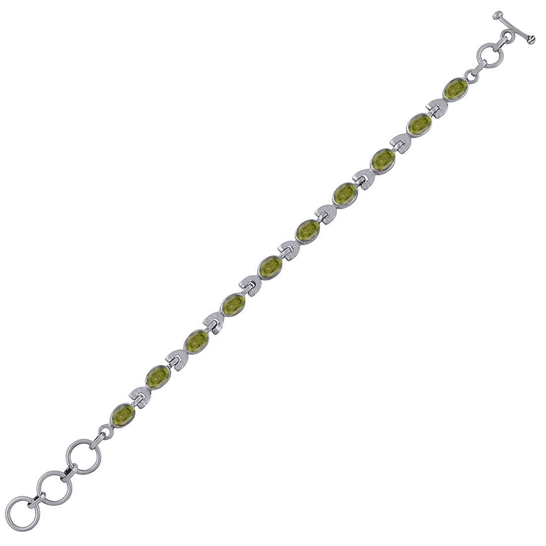 GARNET NATURAL GEMSTONE 925 STERLING SOLID SILVER OVAL CUT STONE HANDMADE BRACELET