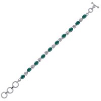 GARNET NATURAL GEMSTONE 925 STERLING SOLID SILVER OVAL CUT STONE HANDMADE BRACELET