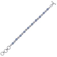 GARNET NATURAL GEMSTONE 925 STERLING SOLID SILVER OVAL CUT STONE HANDMADE BRACELET