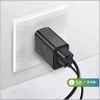 Black 2.4 Amp Micro Charger 