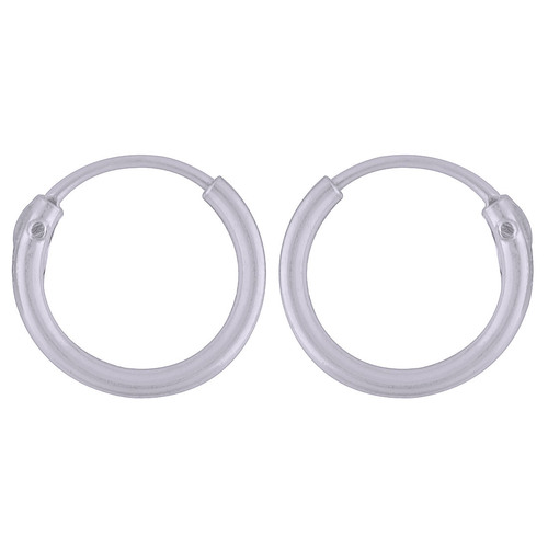 PLAIN 925 STERLING SOLID SILVER BALI EARRINGS