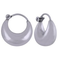 PLAIN 925 STERLING SOLID SILVER BALI EARRINGS