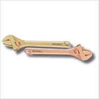 Sle-1002 Non Sparking Adjustable Wrench - Color: Golden