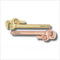 Smz-1002 Non Sparking Pipe Wrench - Color: Golden Natural Finish