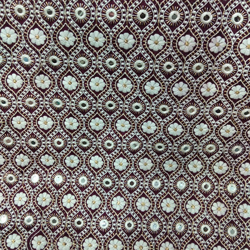 Silk Embroidered Fabric