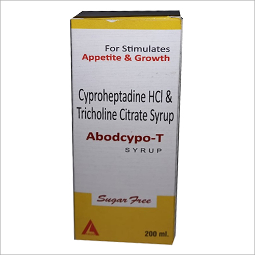200ml Cyproheptadine HCL and Tricholine Citrate Syrup
