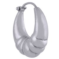 BEAUTIFUL EMBOSSED PLAIN 925 STERLING SOLID SILVER BALI EARRINGS