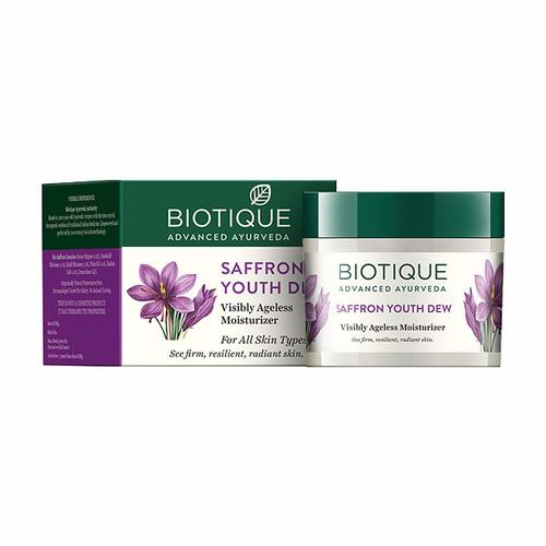 Biotique Bio Saffron Dew Youthful Nourishing Day Cream For All Skin Types - 50G Age Group: Adults