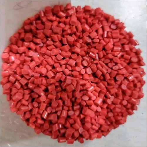 Red ABS Granules - Material: ABS | Features: Vibrant Red Color Durable Versatile for Various Applications in Manufacturing and Design