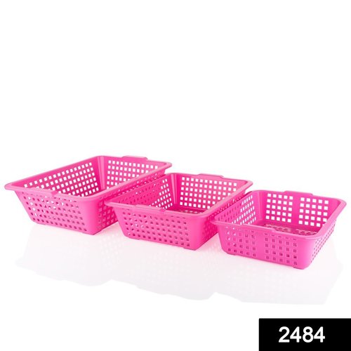 2484 Plastic Multiple Size Cane Fruit Baskets