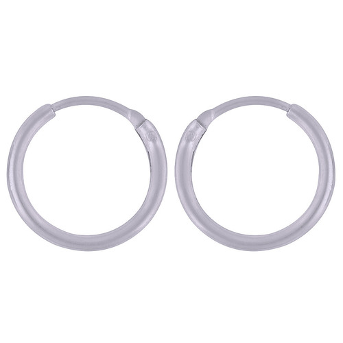 PLAIN 925 STERLING SOLID SILVER BALI EARRINGS
