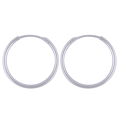 PLAIN 925 STERLING SOLID SILVER BALI EARRINGS