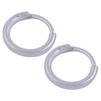 PLAIN 925 STERLING SOLID SILVER BALI EARRINGS