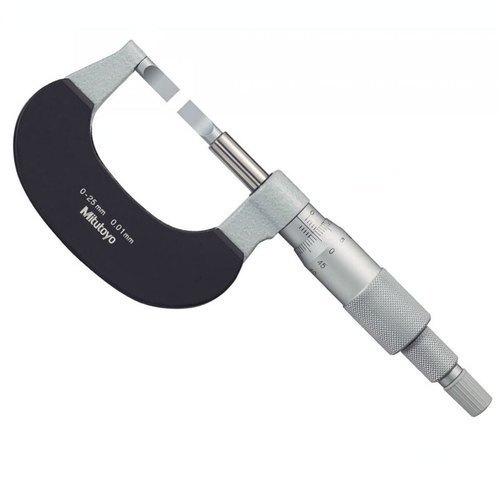 Mitutoyo Blade Micrometer, Hardened Steel Blade Range: 0 - 25 Mm