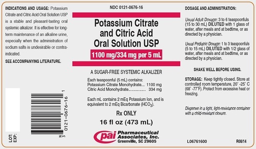 Potassium Citrate and Citric Acid Oral Solution