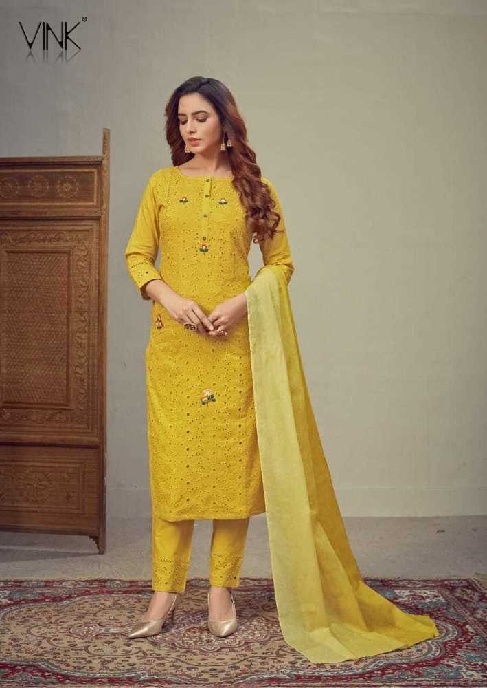 Kurti With Pants & Dupatta