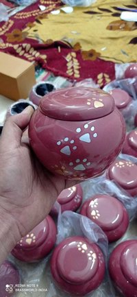 CAT HEAD ENGRAVED BRASS PET URN FUNERAL SUPPLIES