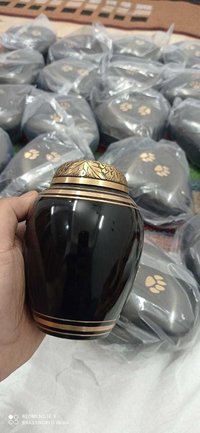 CAT HEAD ENGRAVED BRASS PET URN FUNERAL SUPPLIES