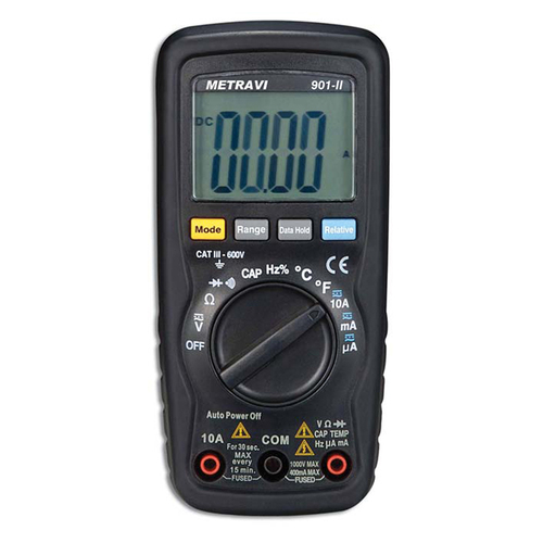 Metravi 901-II Digital Multimeter with Backlit LCD