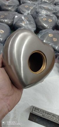BRASS HEART CREMATION URN SILVER FUNERAL SUPPLIES
