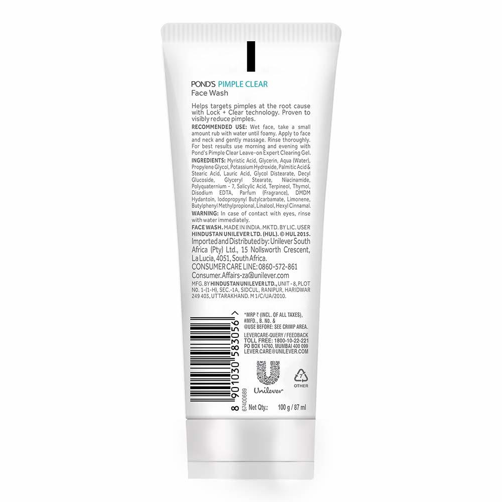 Ponds Pimple Clear Face Wash - 100g