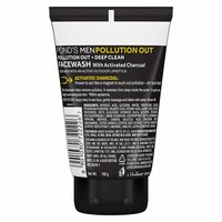 Ponds Men Pollution Out Activated Charcoal Deep Clean Facewash - 100g